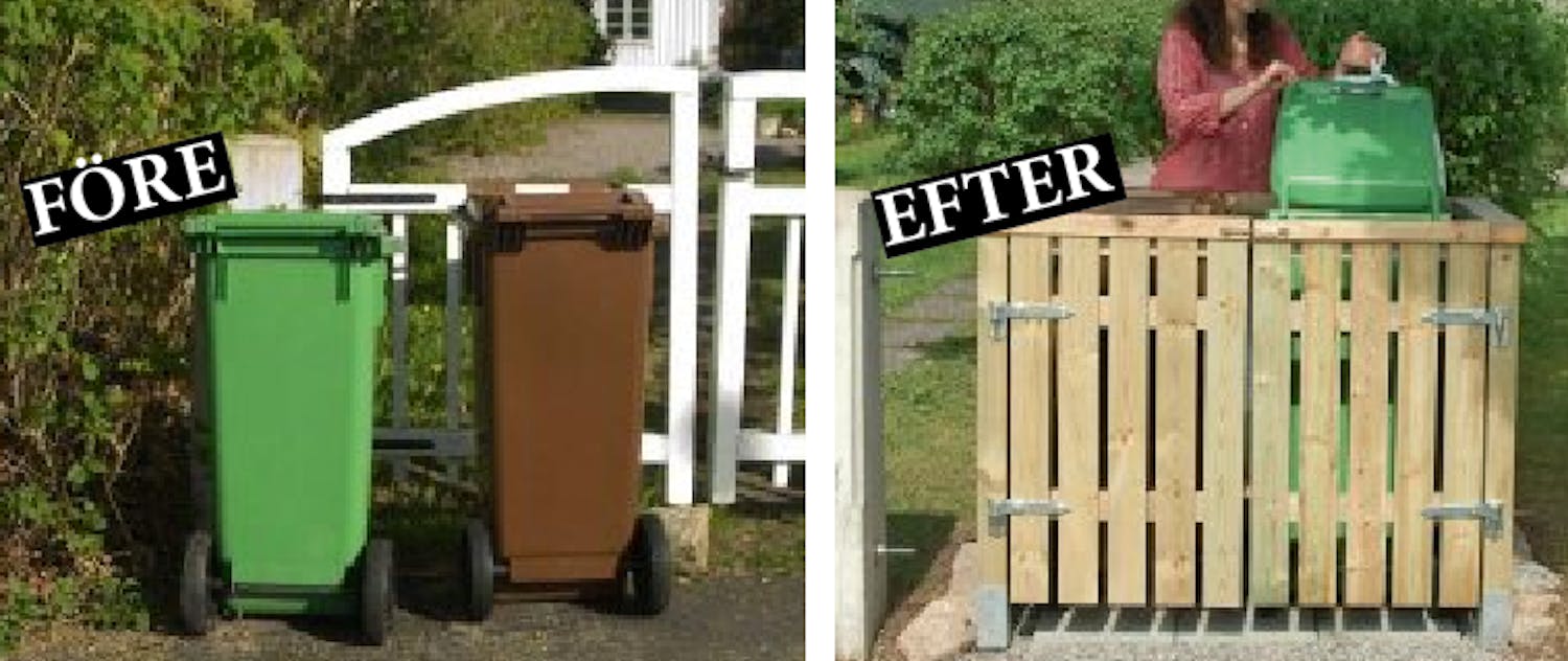 Bygga soptunneskydd Bygga soptunneskydd